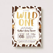Wild One Baby shower Kaart