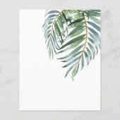 Wild One Baby Shower Tropisch Jungle Dieren Budget (Achterkant)