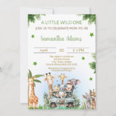 Wild One Baby shower voor jongen Kaart (Voorkant)