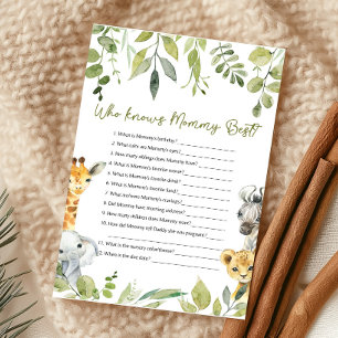 Wild One Baby Shower Wie kent mama het beste spel