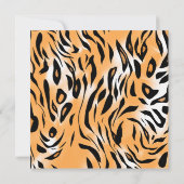 Wild ONE Baby's 1e Verjaardag Schattige Tijger Afb Save The Date (Achterkant)