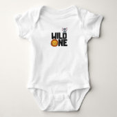 Wild One Baby's Eerste Verjaardag Baby Shirt (Voorkant)