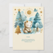 Wild One Beer 1st Birthday (of EDIT AGE) Blauwgroe Kaart (Achterkant)