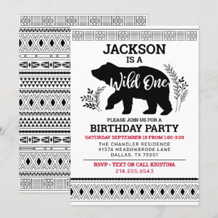 Wild One Beer eerste verjaardag Kaart