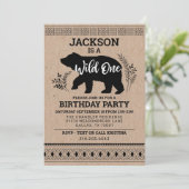 Wild One Beer eerste verjaardag Kaart (Staand voorkant)