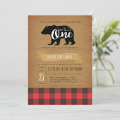 Wild One-Beer | Eerste verjaardagsfeestje uitnodig Kaart (Staand voorkant)