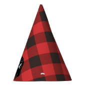 Wild One-Beer | Flanel eerste verjaardag Feesthoedjes (Rechts)