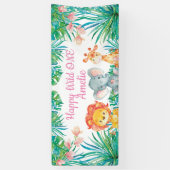 Wild One Birthday banner backdrop (Verticaal)