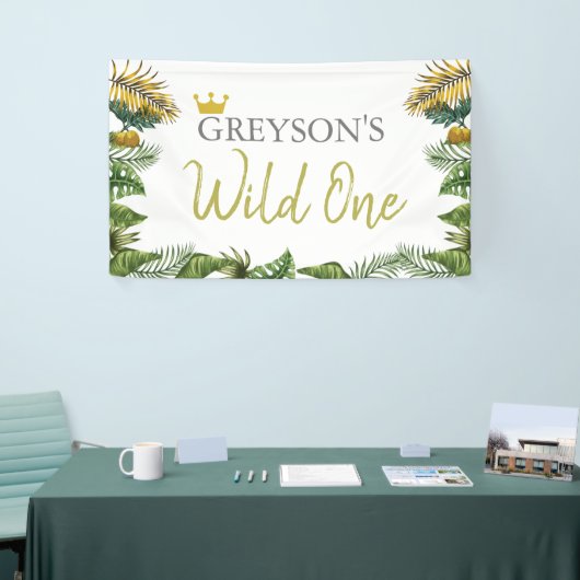 Wild One Birthday Banner - First Birthday Decor (Beurs)