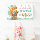 Wild One Birthday Banner Tribal 1e verjaardag (Insitu)