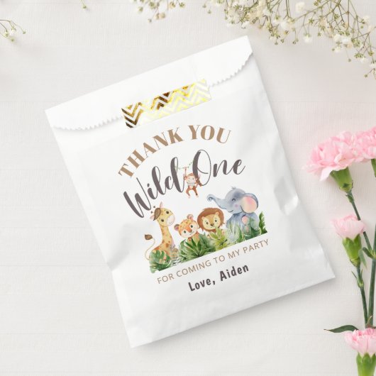 Wild One Birthday Bedankzakje (Gezegeld)