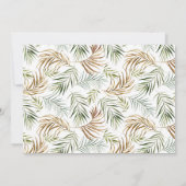 Wild One Birthday Gold Safari Oerwoud Animals Part Kaart (Achterkant)