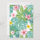 Wild One Birthday Invitation Oerwoud Animals Party Kaart (Achterkant)