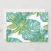 Wild One Birthday Invitation Oerwoud Animals Party Kaart (Achterkant)