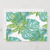 Wild One Birthday Invitation Oerwoud Animals Party Kaart (Achterkant)