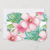 Wild One Birthday Invitation Oerwoud Animals Party Kaart (Achterkant)