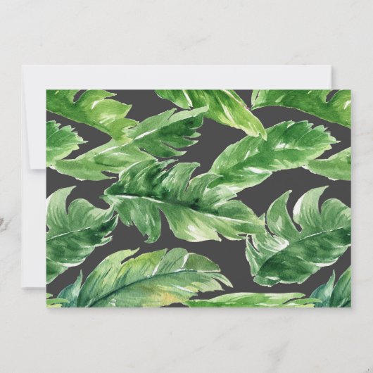 Wild One Birthday Invitation Oerwoud Animals Party Kaart (Achterkant)