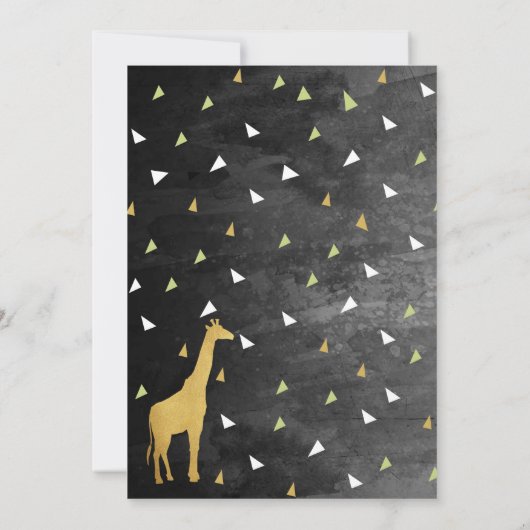 Wild One Birthday Invitation Oerwoud Animals Party Kaart (Achterkant)