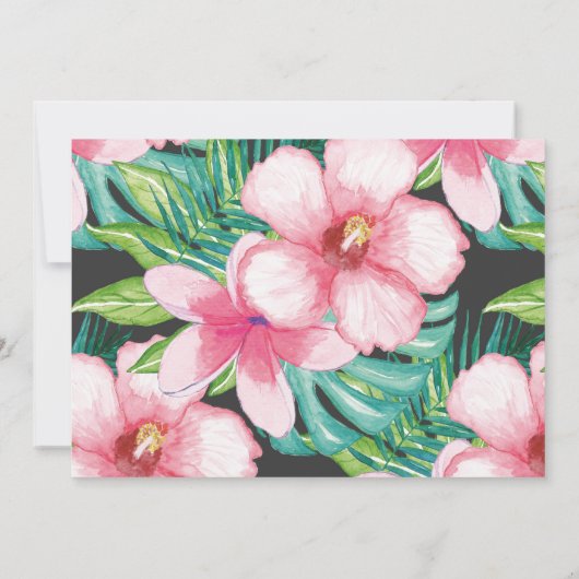 Wild One Birthday Invitation Oerwoud Animals Party Kaart (Achterkant)