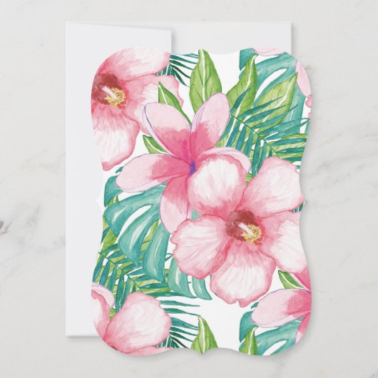 Wild One Birthday Invitation Oerwoud Animals Party Kaart (Achterkant)