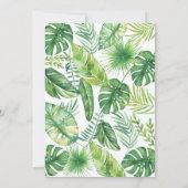 Wild One Birthday Invitation Oerwoud Safari Animal Kaart (Achterkant)