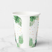 Wild One Birthday Invitation Safari Animals Balloo Papieren Bekers (Rechts)