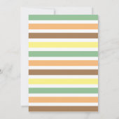 Wild One Birthday Invitation Safari Animals Kaart (Achterkant)