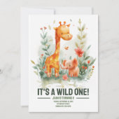 Wild One Birthday Invite Kaart (Voorkant)