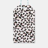 Wild One Birthday Leopard Print Safari Party Favor Cadeaulabel (Achterkant)