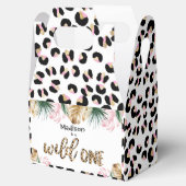 Wild One Birthday Leopard Print Wild Oerwoud Party Bedankdoosjes (Geopend)