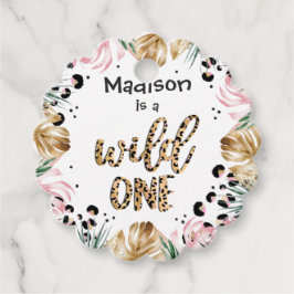 Wild One Birthday Leopard Print Wild Oerwoud Party Bedankjes Labels