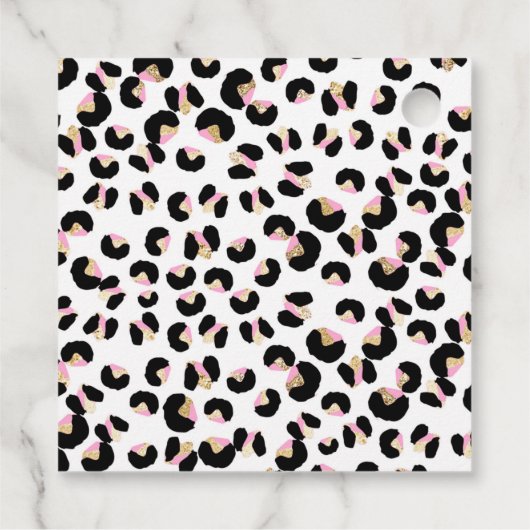 Wild One Birthday Leopard Print Wild Oerwoud Party Bedankjes Labels (Achterkant)