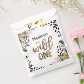 Wild One Birthday Leopard Print Wild Oerwoud Party Bedankzakje (Gezegeld)