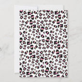 Wild One Birthday Leopard Print Wild Oerwoud Party Kaart (Achterkant)