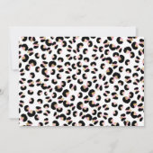 Wild One Birthday Leopard Print Wild Oerwoud Party Kaart (Achterkant)