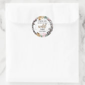 Wild One Birthday Leopard Print Wild Oerwoud Party Ronde Sticker (Tas)