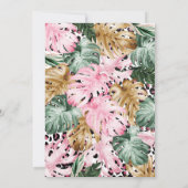 Wild One Birthday Leopard Safari Oerwoud Birthday Kaart (Achterkant)