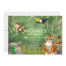 Wild One Birthday Oerwoud Animals Party