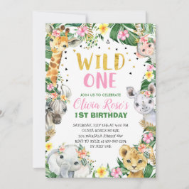 Wild One Birthday Oerwoud Safari Kaart