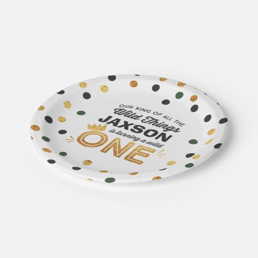 Wild One Birthday Paper Bord 7" Wilde Dingen Party (Gekanteld)