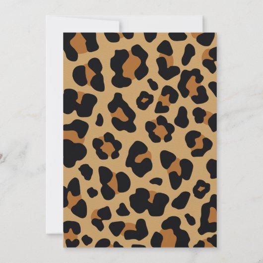 Wild One Birthday Party Kaart (Achterkant)