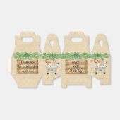 Wild One Birthday Safari Animal Favor Box Bedankdoosjes (Uitgevouwen)