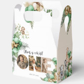 Wild One Birthday Safari Dierenfoto Bedankdoosjes (Open)