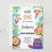 Wild One Birthday Uitnodiging (Voorkant)