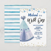 Wild One Birthday Uitnodiging (Voorkant / Achterkant)