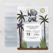 Wild One Birthday Uitnodiging (Voorkant / Achterkant)