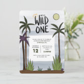 Wild One Birthday Uitnodiging (Staand voorkant)