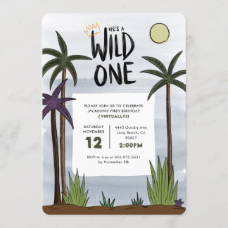 Wild One Birthday Uitnodiging