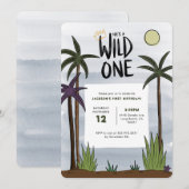 Wild One Birthday Uitnodiging (Voorkant / Achterkant)