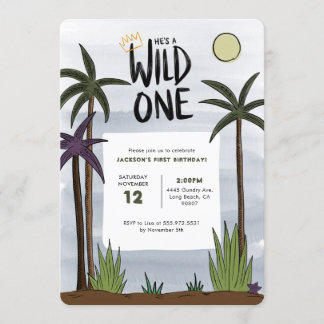 Wild One Birthday Uitnodiging